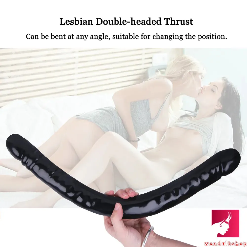 18.5in Dual Heads Real Skin Feeling Dildo For G Spot Massaging