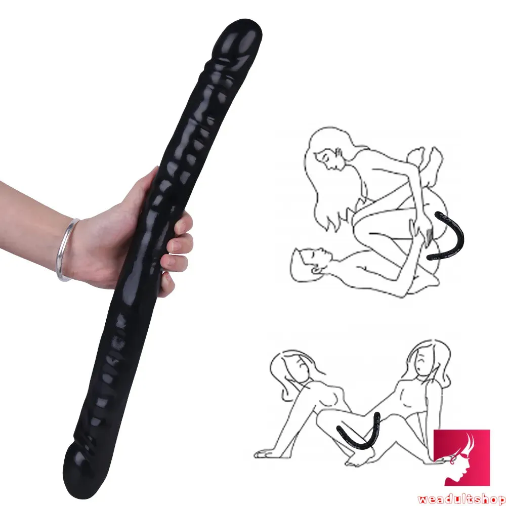 18.5in Dual Heads Real Skin Feeling Dildo For G Spot Massaging