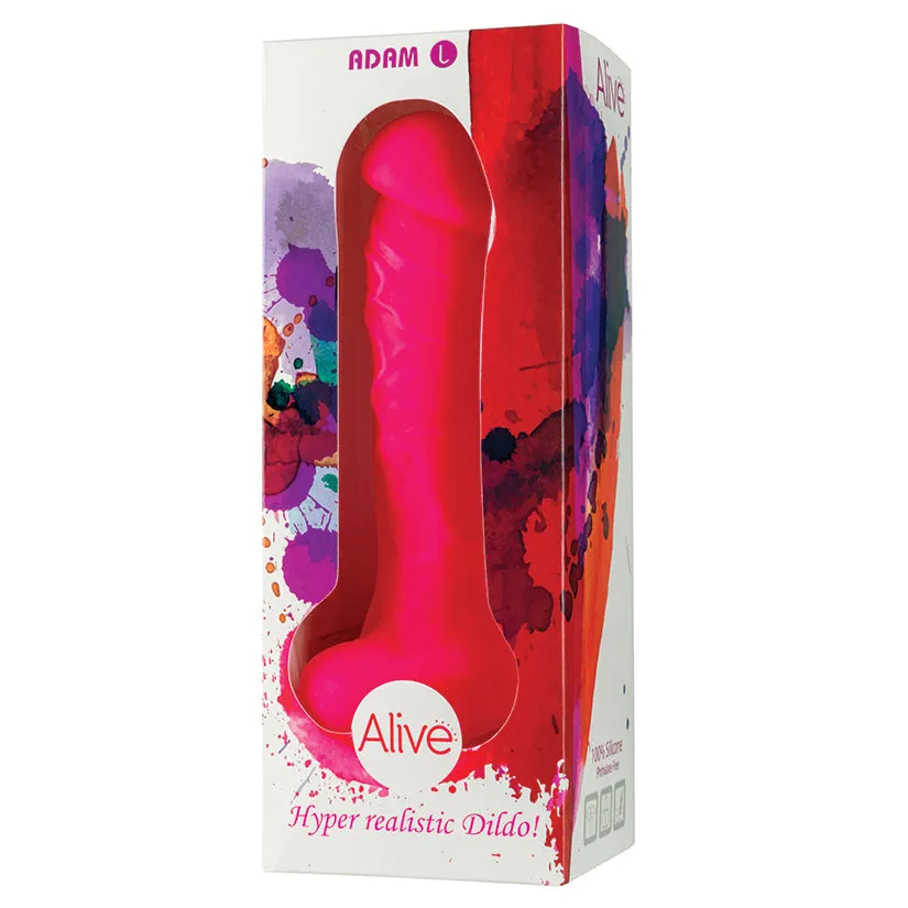 Alive Adam Hyper Realistic Dildo Large - Strong Pink