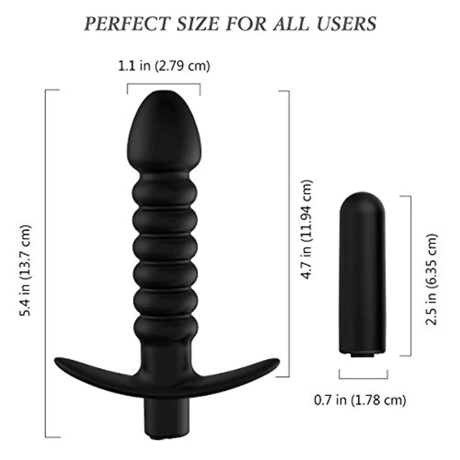 Anal Vibrator Stimulator Butt Plug Wand Massager