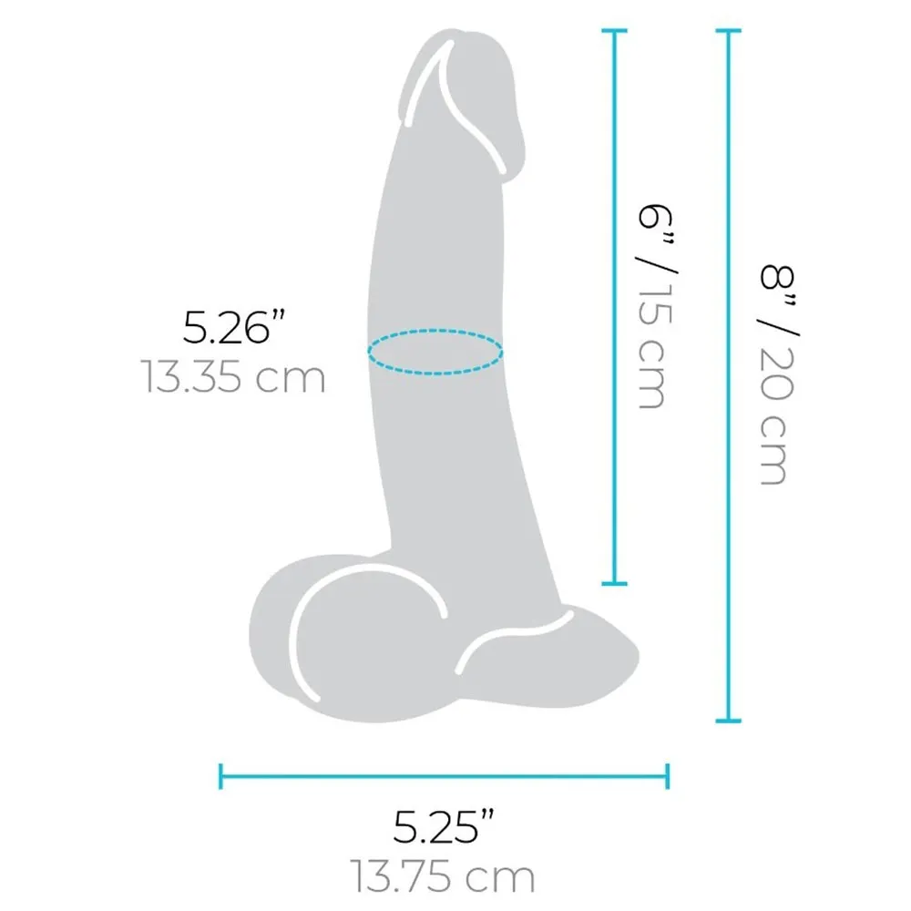 B-Vibe Slipskin Realistic Silicone Dildo-8 Curved Mocha