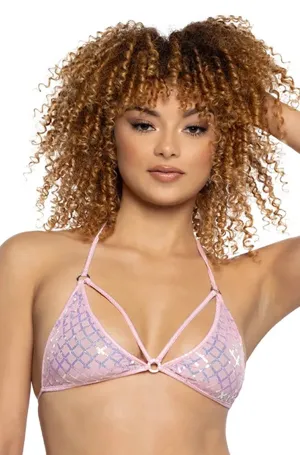 Baby Pink Sequin Top