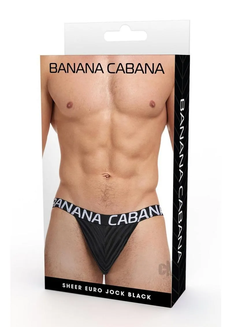 Banana Cabana Jock L/xl Poly Black