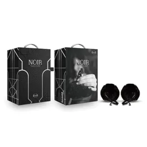 Blush Novelties - Noir Pom Adjustable Nipple Clamps (Black)