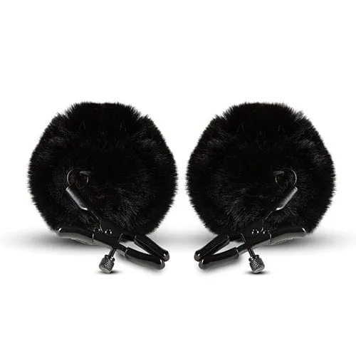 Blush Novelties - Noir Pom Adjustable Nipple Clamps (Black)