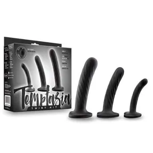 Blush Novelties - Temptasia Twist Kit Set of 3 Dildo (Black)