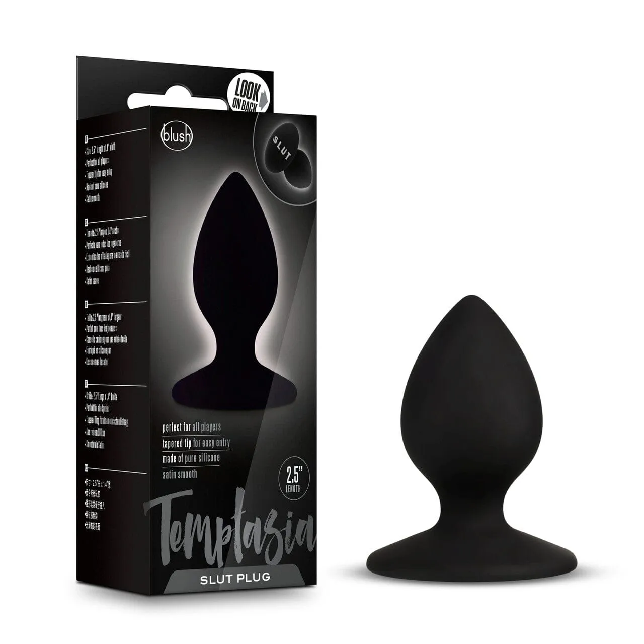 Blush Temptasia Black Slut Plug