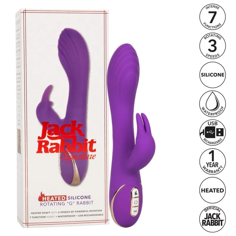 Calexotics Jack Rabbit Heated Silicone Rotating G Rabbit