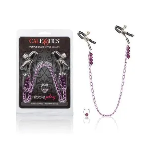 California Exotics - Chain Nipple Clamps (Purple)