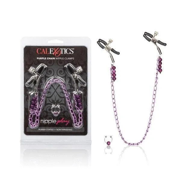 California Exotics - Chain Nipple Clamps (Purple)