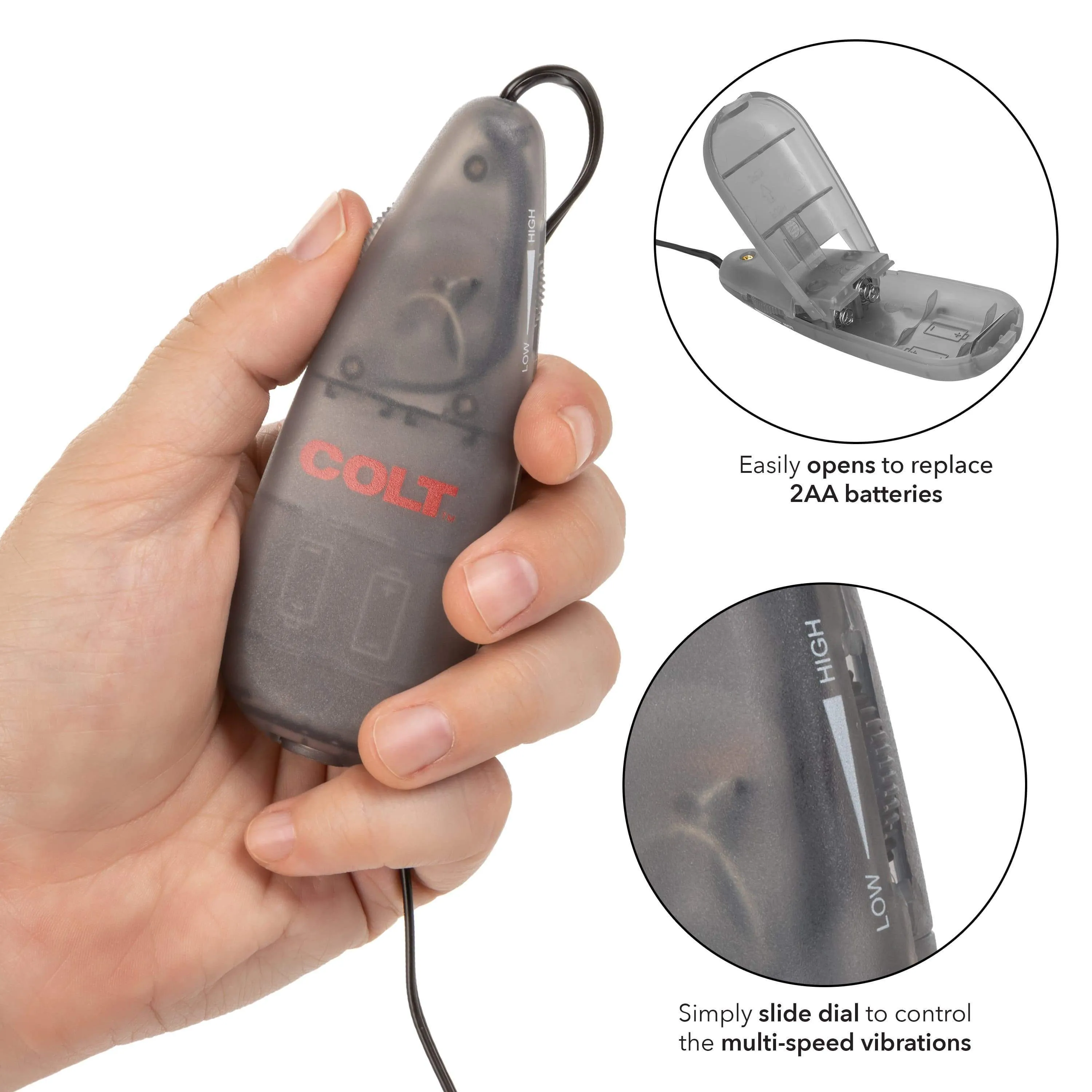 California Exotics - COLT Multi Speed Power Bullet Pak Universal Egg with Remote (Silver)