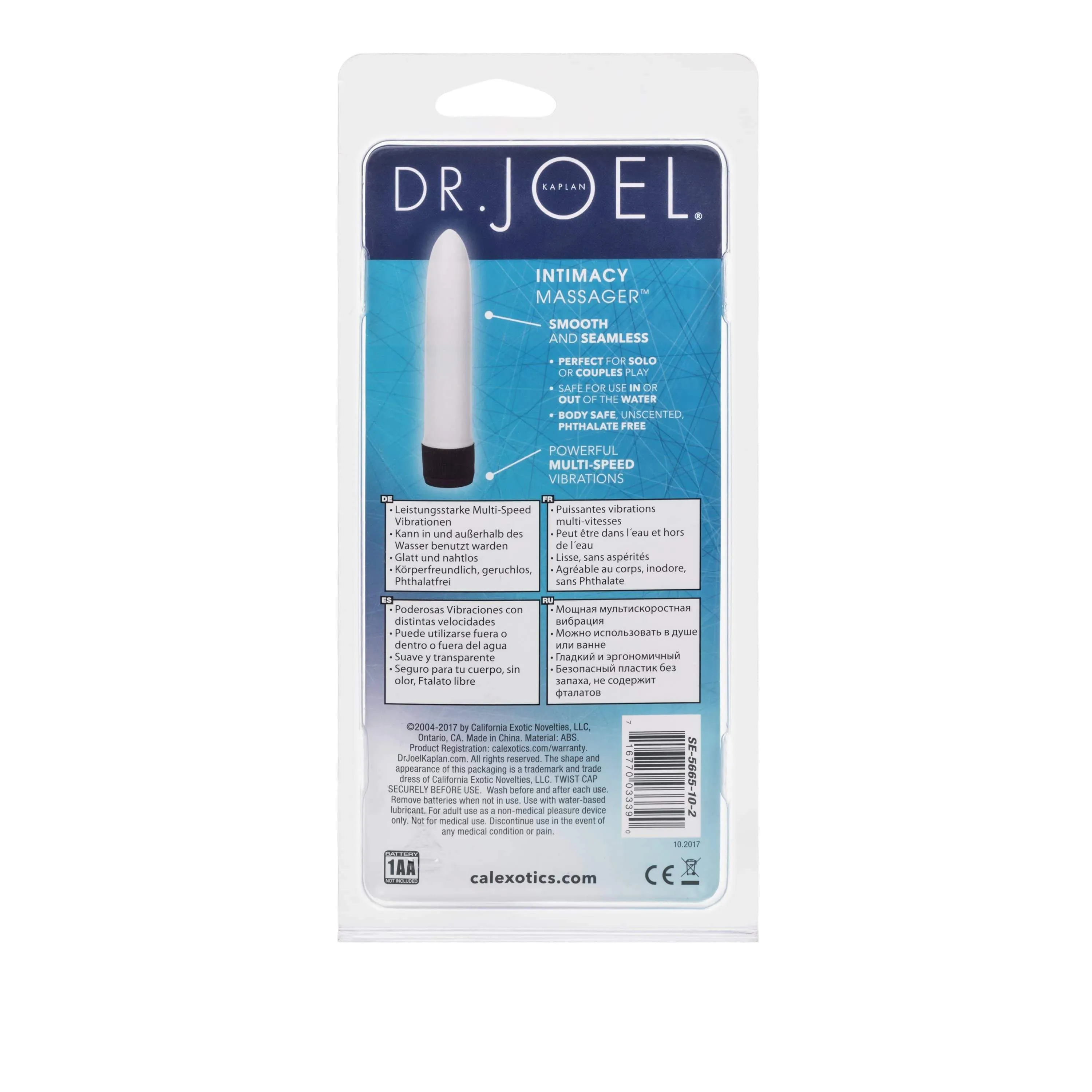 California Exotics - Dr Joel Kaplan Intimacy Vibrating  Massager 4.5 (White)