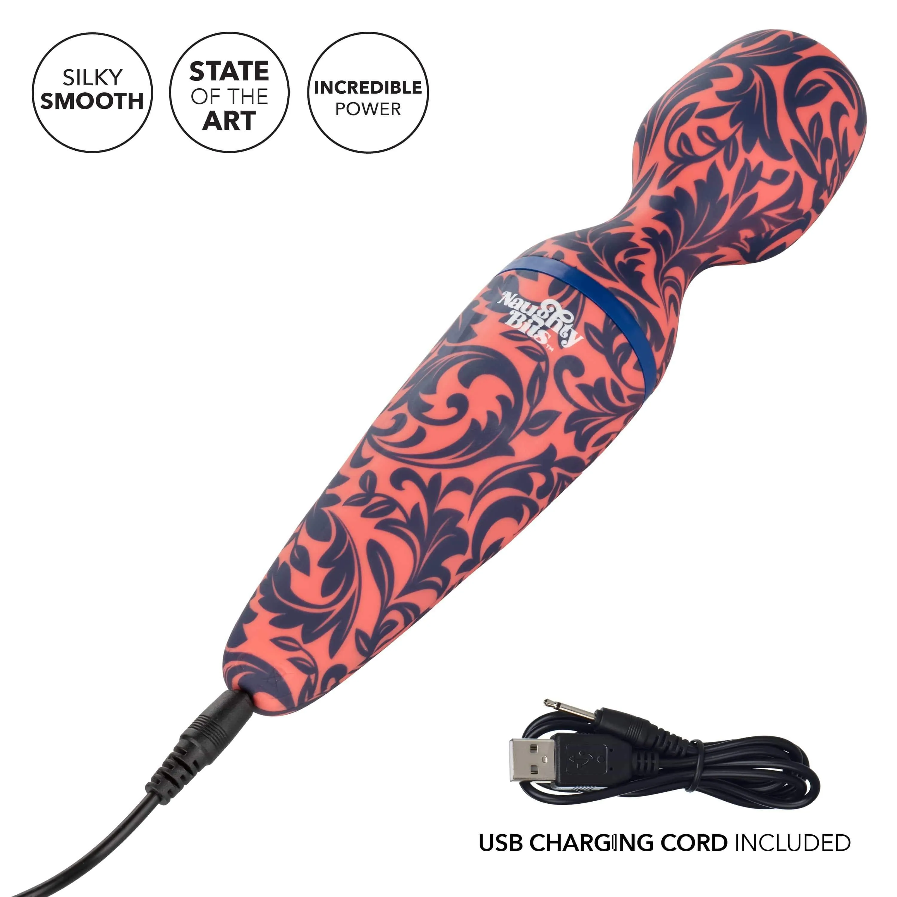 California Exotics - Naughty Bits W I L F Wand Id Like to F*ck Wand Massager (Pink)
