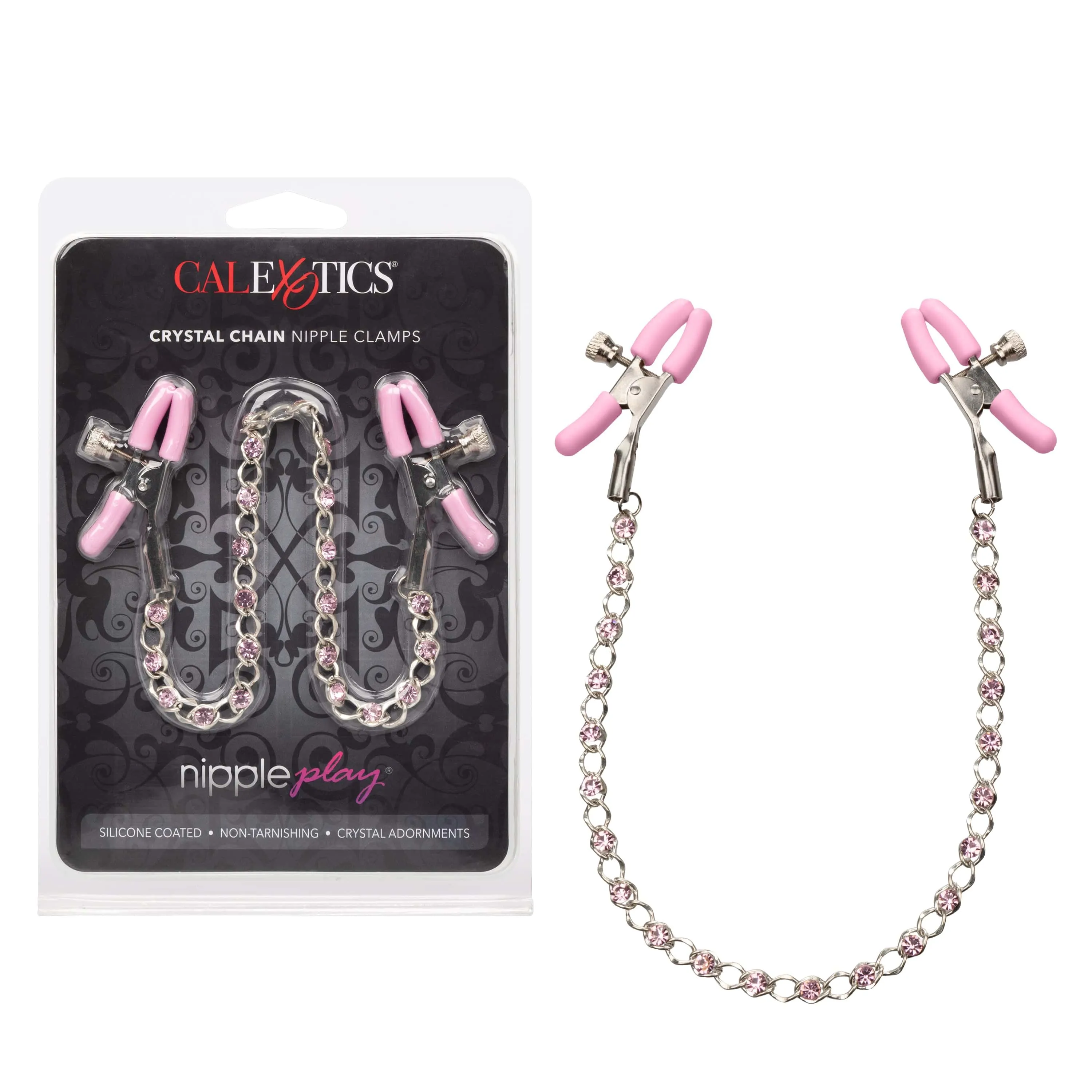 California Exotics - Nipple Play Crystal Chain Nipple Clamps