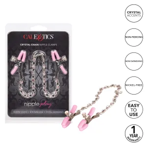 California Exotics - Nipple Play Crystal Chain Nipple Clamps