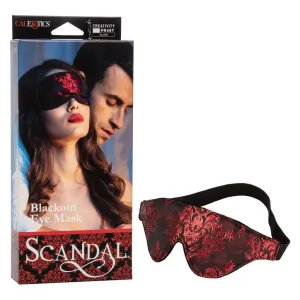 California Exotics - Scandal Blackout Eye Mask (Red)