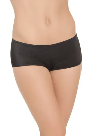 Coquette Low Rise Black Lycra Booty Shorts
