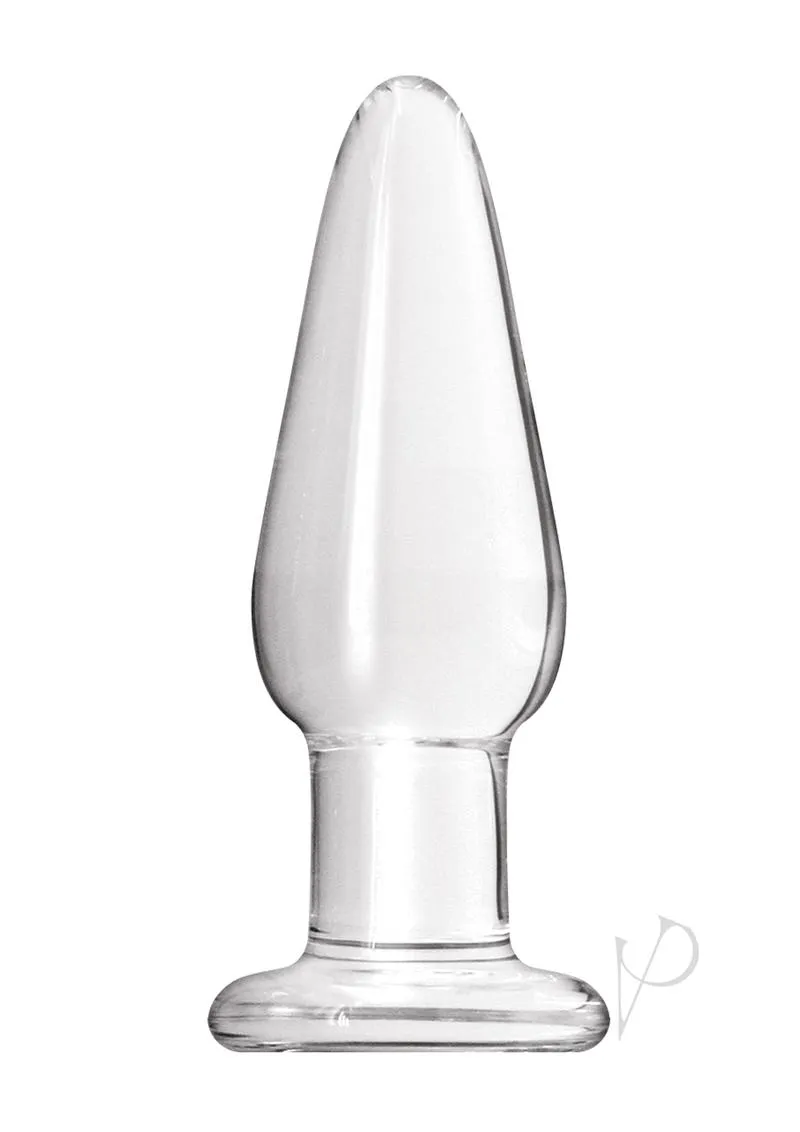 Crystal Glass Tapered Plug Med Clear