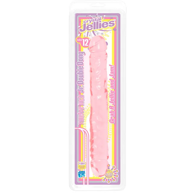 Crystal Jellies - Double Dong Jr. Pink 12in