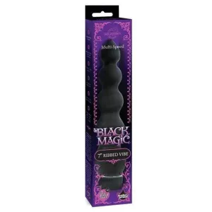 Doc Johnson - Black Magic 7 Ribbed Vibe (Black)