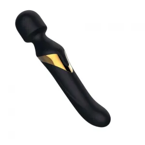Dorcel Double Ended Wand & G-Spot Vibrator - Black & Gold
