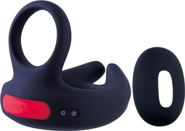 Dual Motor Cock Ornament with Scrotal Stimulator