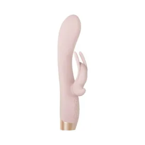 Evolved Golden Bunny Dual Motors 10 Function And Speeds Usb Rechargeable Cable Included Silicone Wat