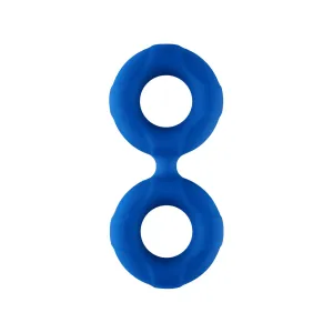 F-81: DOUBLE RING (LIQUID SILICONE) 44MM - BLUE