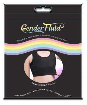 GENDER FLUID CHEST COMPRESSION BINDER BLACK 2XL