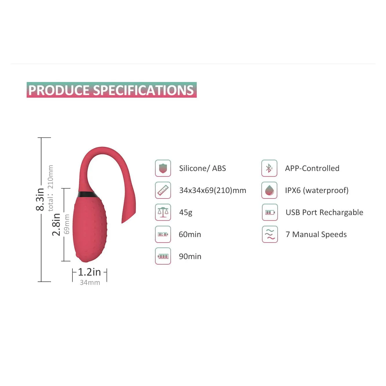 Magic Motion - Fugu App-Controlled Egg Vibrator