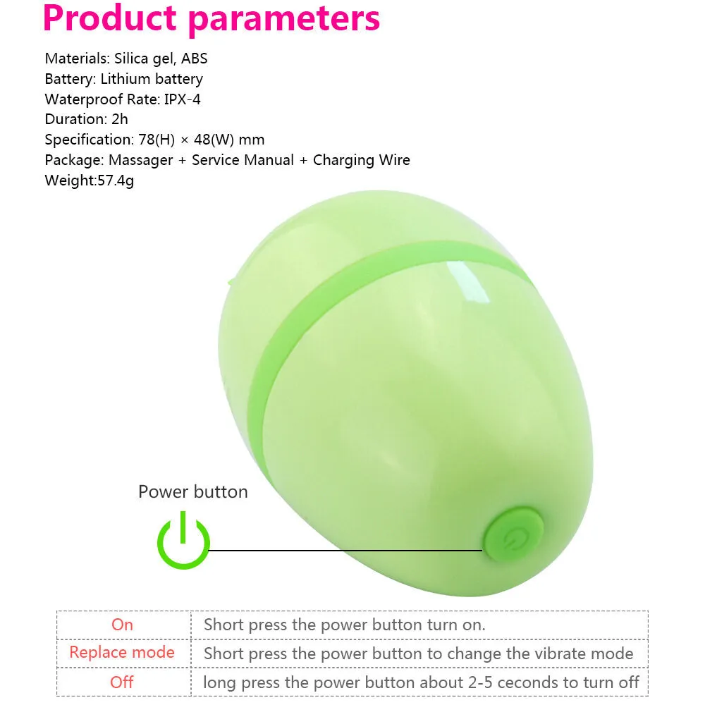Massaging Vibrating Tongue Licking Vagina Sucking Apple Egg