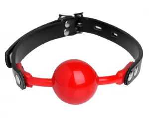 Master Series The Hush Gag Comfort Ball Gag - Red