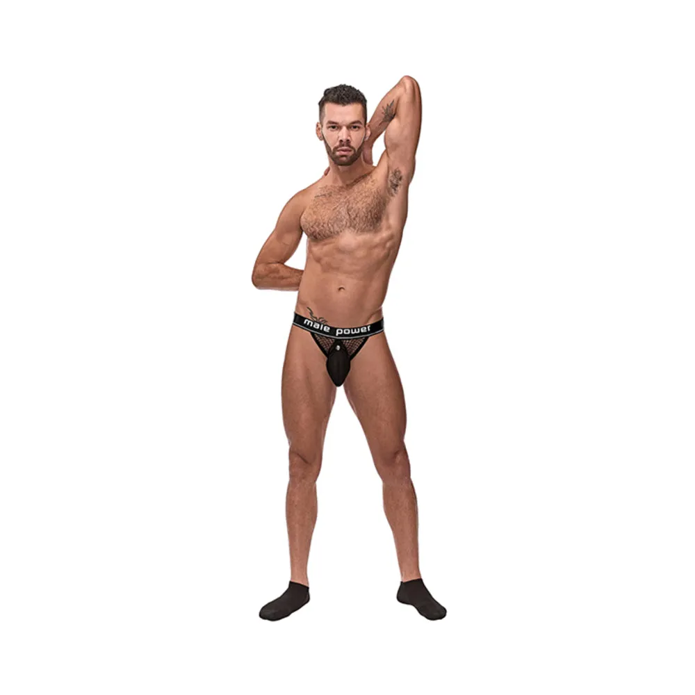 Mp Cock Pit Net Cock Ring Jock Blk Lx