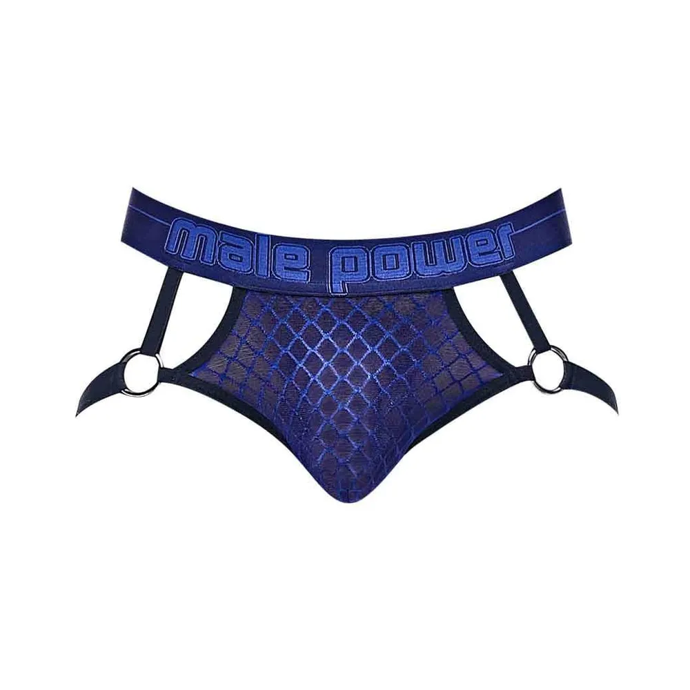 Mp Diamond Mesh Jock Ring Nav Lx