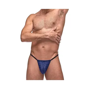 Mp Diamond Mesh Posing Strap Nav 1sz