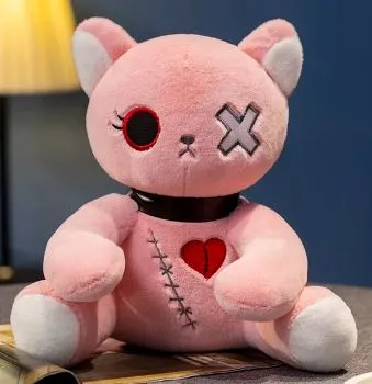 New Goth Dark Series Gothic Kitty Plush Stuffie Toy