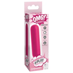 Omg! Bullets Play Rechargeable Vibrating Bullet. Fuchsia