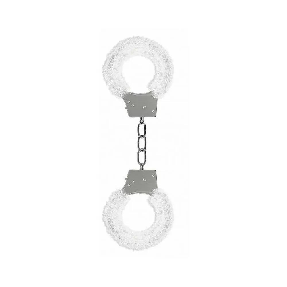 Ouch Beginner's Handcuffs Furry White