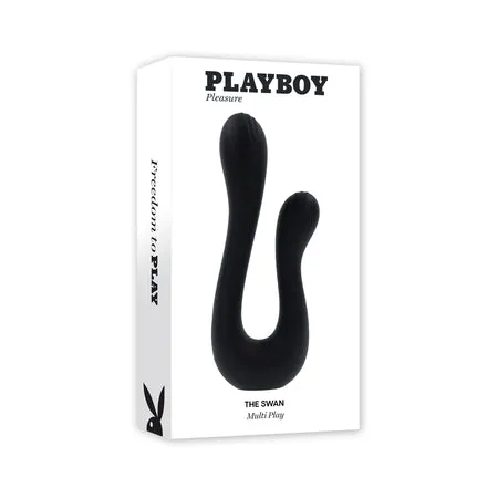 Playboy The Swan Rechargeable Dual Shaft Vibe Silicone 2 Am