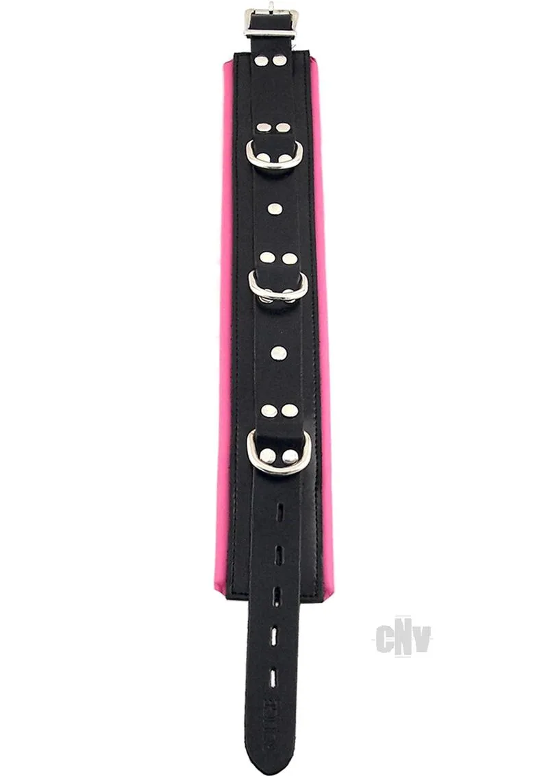 Rouge 3ring Padded Collar Blk/pnk