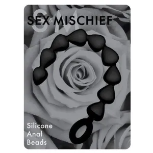 Sex and Mischief - Silicone Anal Beads (Black)