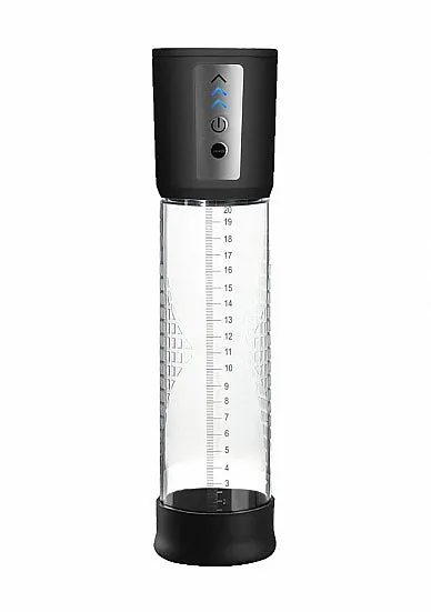 Shots Pumped Premium Automatic Pump w/Free Silicone Cock Ring - Clear