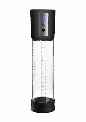 Shots Pumped Premium Automatic Pump w/Free Silicone Cock Ring - Clear