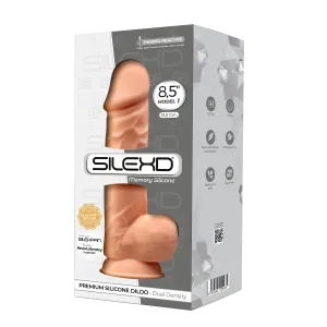 SILEXD MODEL 1 FLESH 8.5 Realistic Silicone Dildo Balls Suction Cup