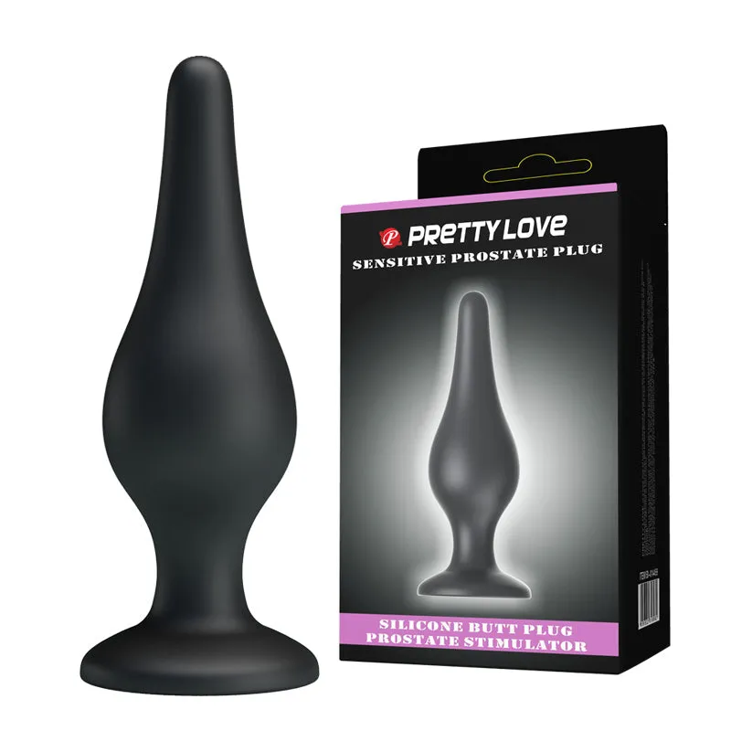 Silicone Butt Plug 5.5 x 1.8 Black