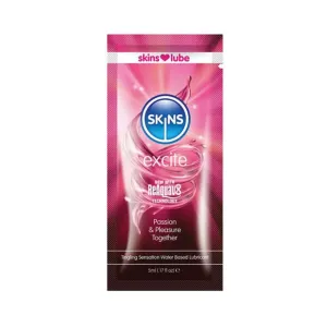 Skins Excite Tingling Water-based Lube 5 Ml