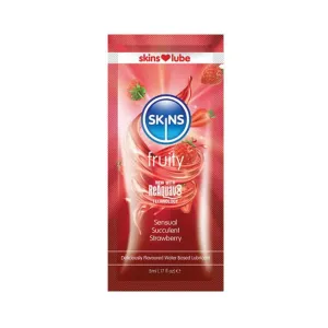 Skins Strawberry Water-based Lubricant 5 Ml