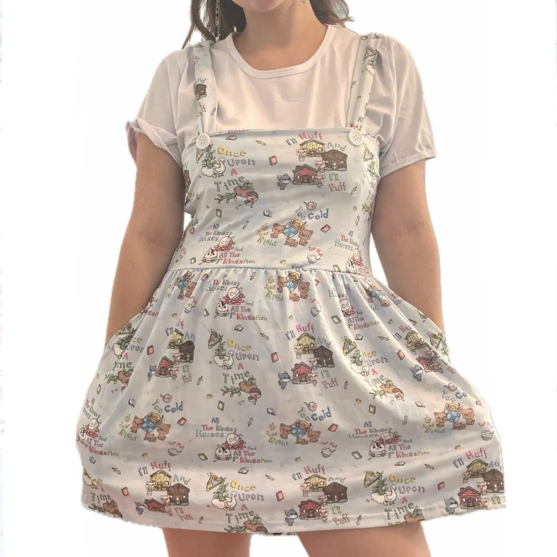 Story Time Suspender Skirt Dress