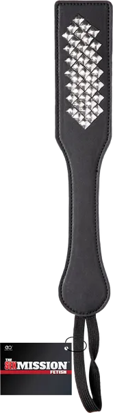 Studded Paddle BDSM Fetish Slapper Whip Bondage Flogger Leather Spank Sex Toy