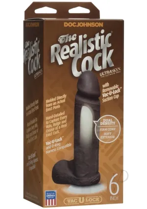 The Realistic Cock Ur3 W/balls 6 Black